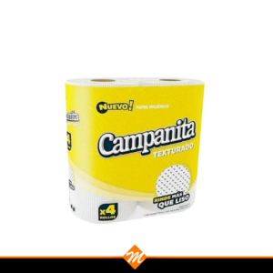 PAPEL HIG. CAMPANITA TEXTURADO 4UN. X 30MT.