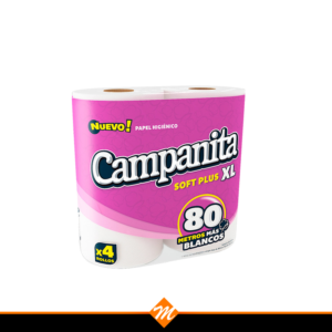 PAPEL HIG. CAMPANITA SOFT XL 4UN X 80MT.