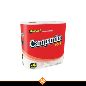 PAPEL HIG. CAMPANITA SOFT BCO 4UN X 30MT.
