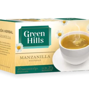 TE GREEN HILLS MANZANILLA x 20 SOBRES